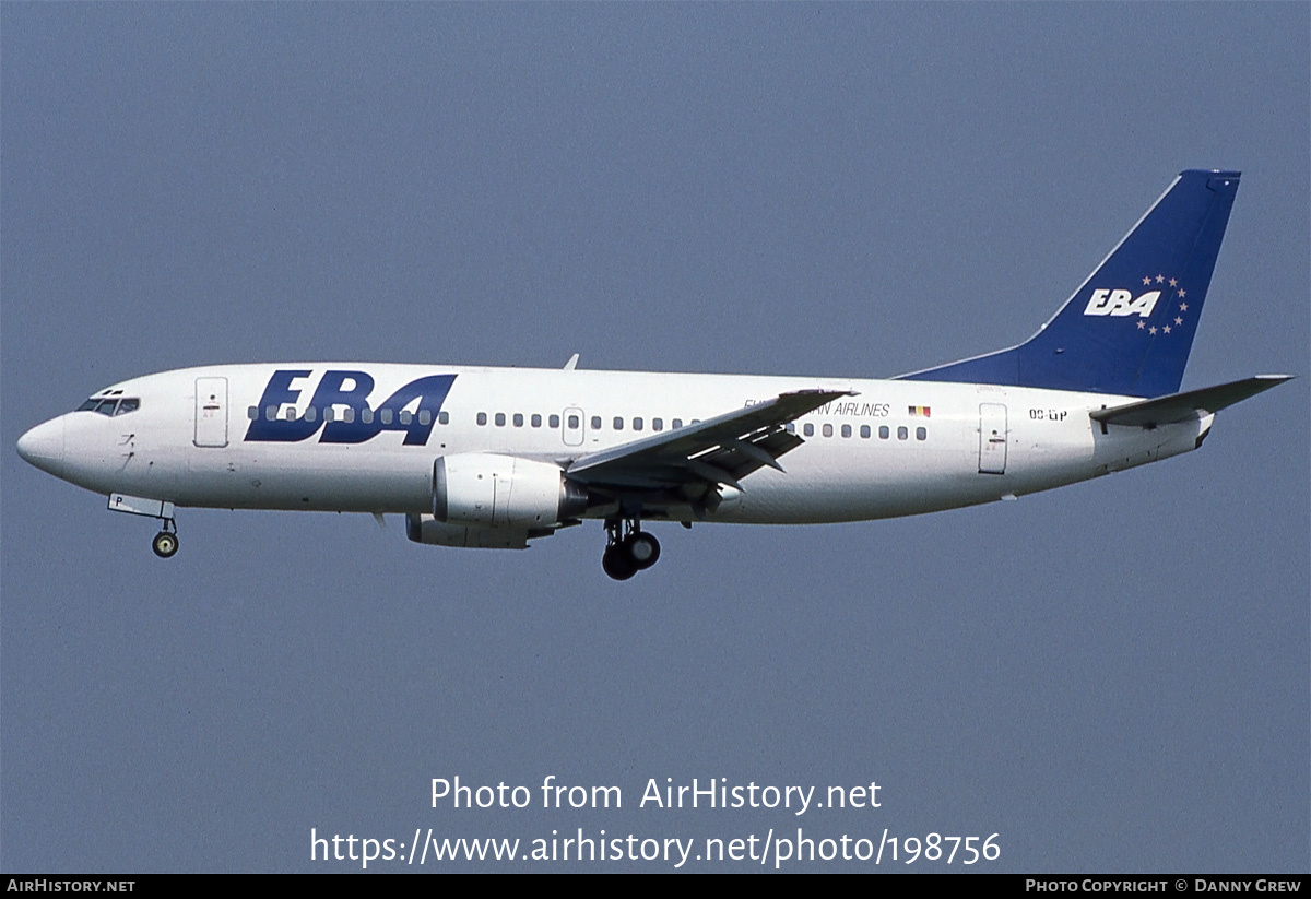 Aircraft Photo of OO-LTP | Boeing 737-33A | EBA - Eurobelgian Airlines | AirHistory.net #198756