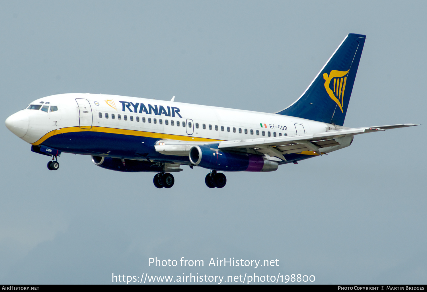 Aircraft Photo of EI-COB | Boeing 737-230/Adv | Ryanair | AirHistory.net #198800