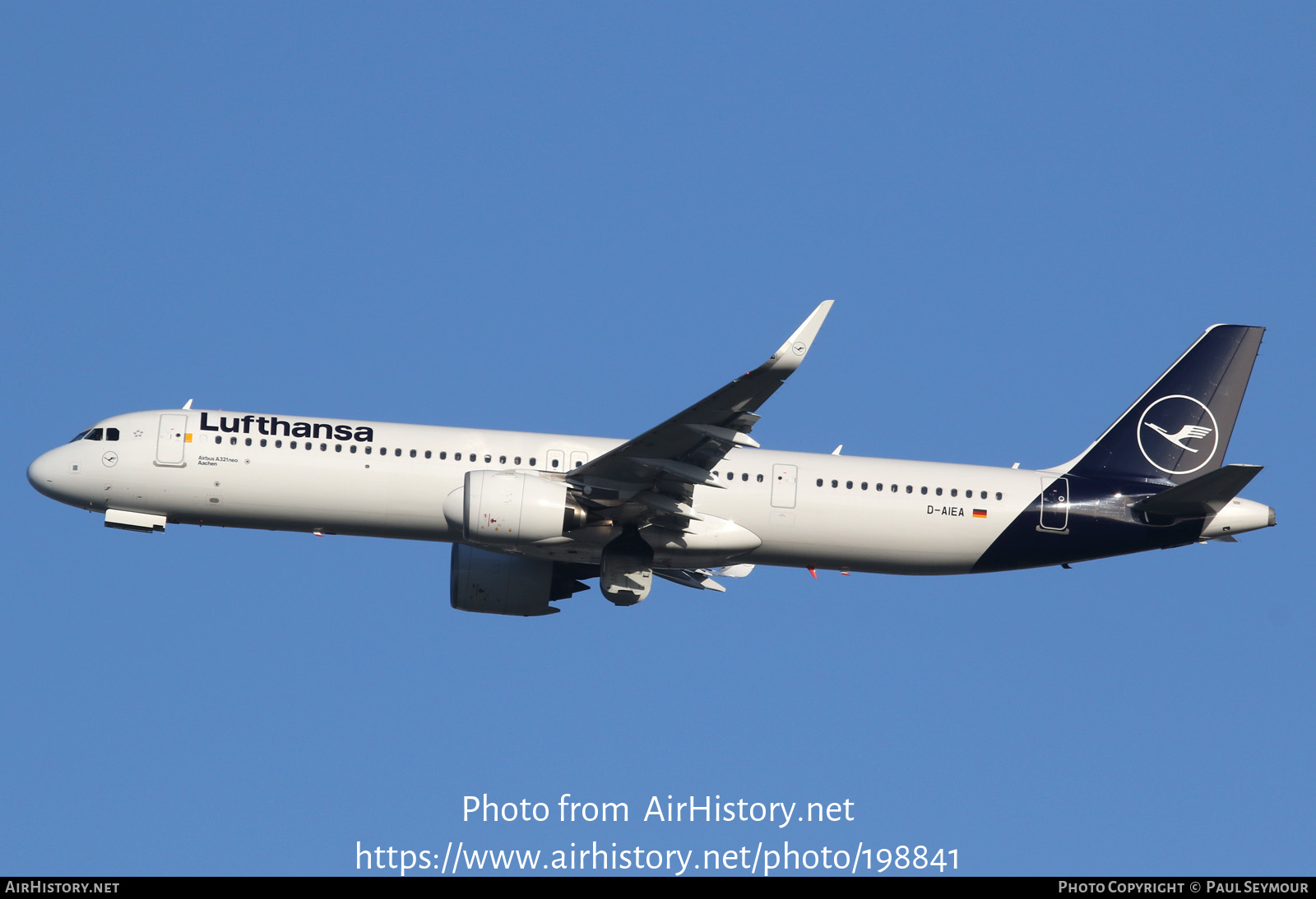 Aircraft Photo of D-AIEA | Airbus A321-271NX | Lufthansa | AirHistory.net #198841