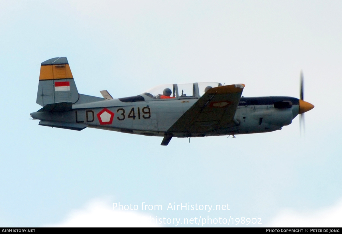 Aircraft Photo of LD-3419 | Beech T-34C-1 Turbo Mentor | Indonesia - Air Force | AirHistory.net #198902