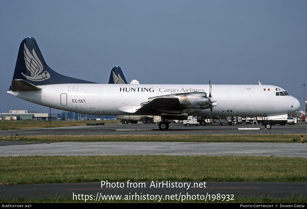 Aircraft Photo of EI-CET | Lockheed L-188C(F) Electra | Hunting Cargo Airlines | AirHistory.net #198932