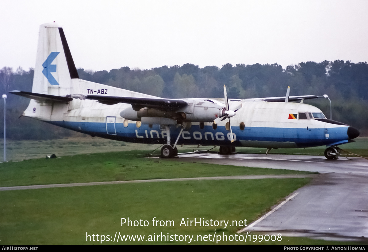 Aircraft Photo of TN-ABZ | Fokker F27-600 Friendship | Lina Congo | AirHistory.net #199008