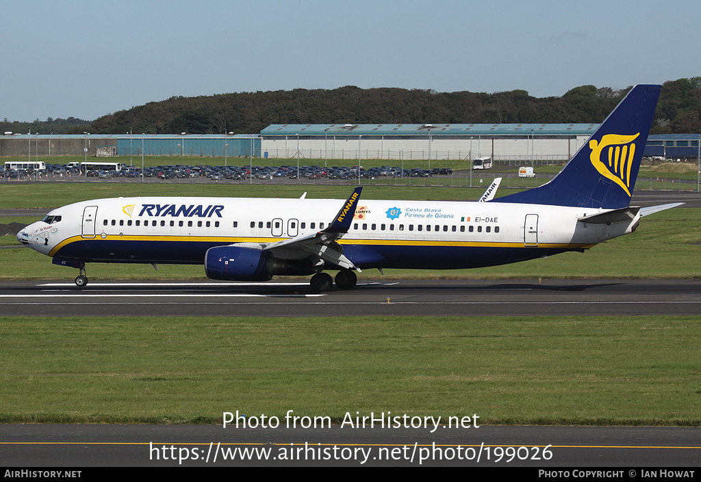 Aircraft Photo of EI-DAE | Boeing 737-8AS | Ryanair | AirHistory.net #199026