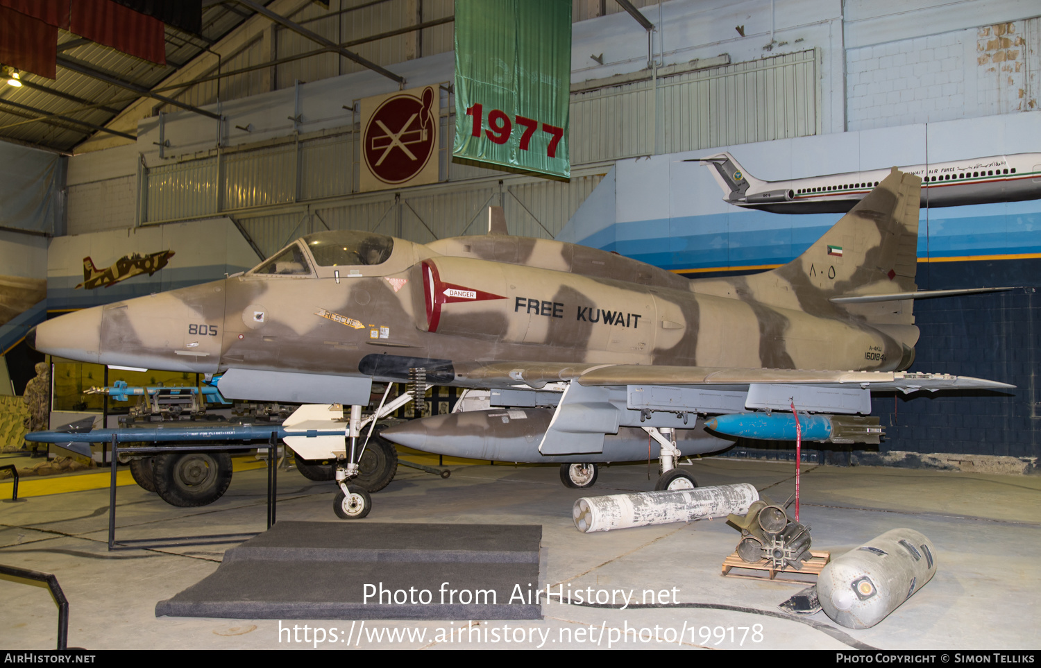 Aircraft Photo of 805 / 160184 | Douglas A-4KU Skyhawk | Kuwait - Air Force | AirHistory.net #199178