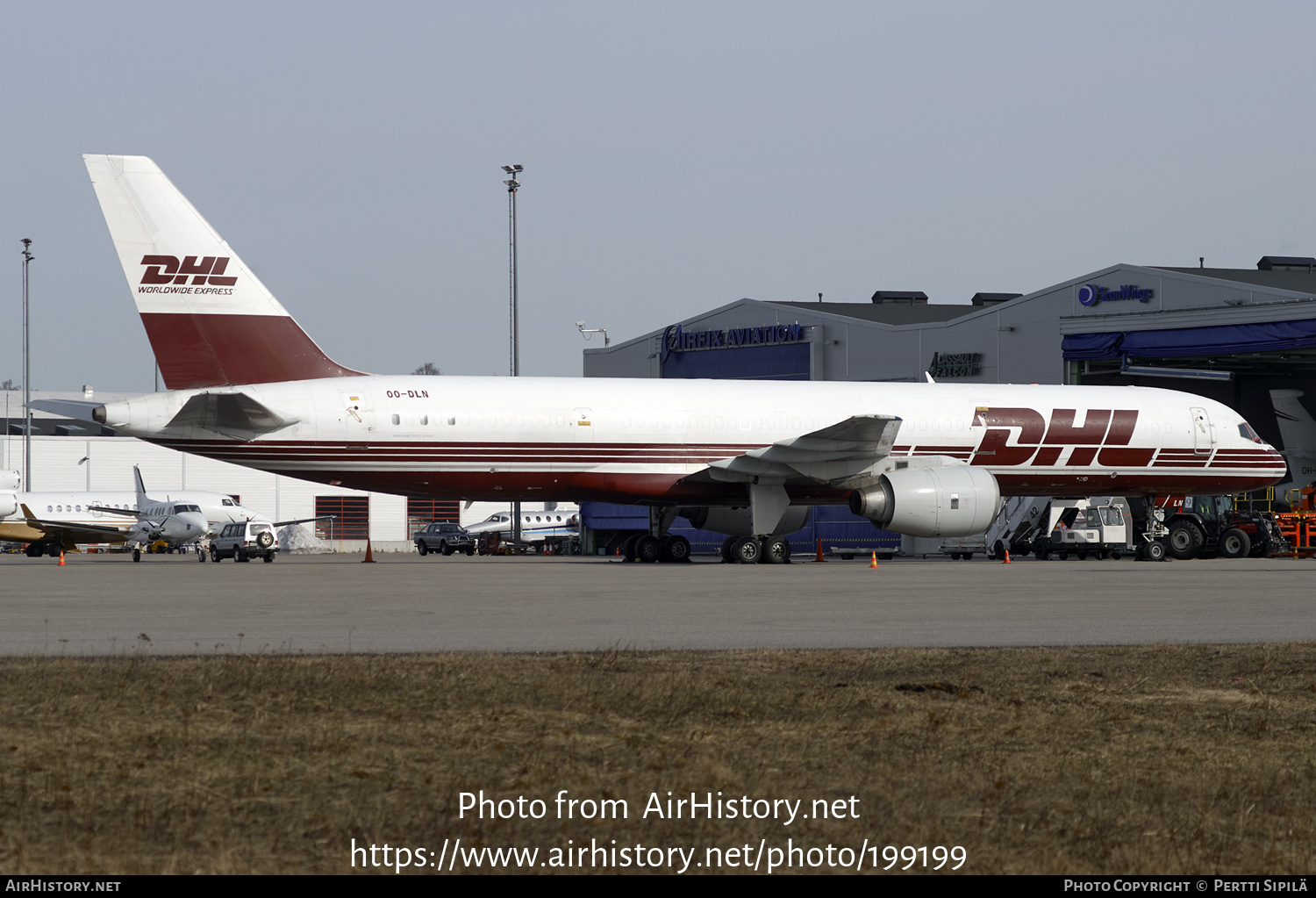 Aircraft Photo of OO-DLN | Boeing 757-236/SF | DHL Worldwide Express | AirHistory.net #199199