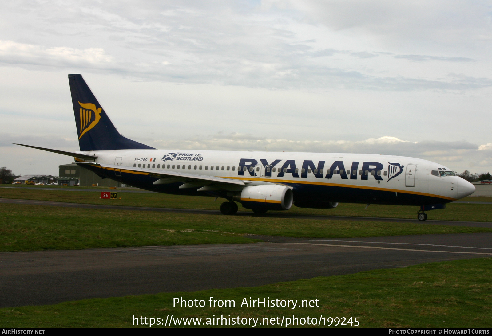 Aircraft Photo of EI-DAO | Boeing 737-8AS | Ryanair | AirHistory.net #199245