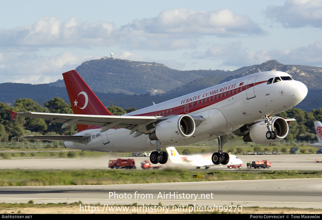 Aircraft Photo of TC-ANA | Airbus ACJ319 (A319-115/CJ) | Turkey Government | AirHistory.net #199270