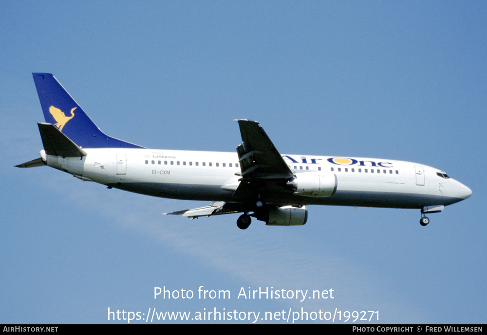 Aircraft Photo of EI-CXM | Boeing 737-4Q8 | Air One | AirHistory.net #199271