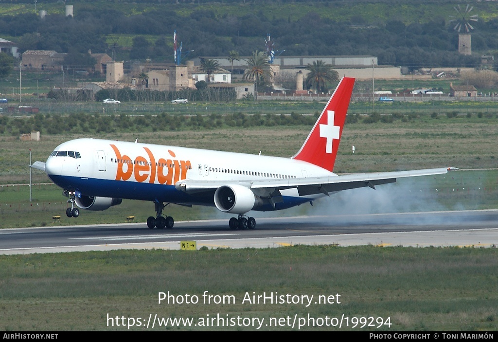 Aircraft Photo of HB-ISE | Boeing 767-3Q8/ER | Belair | AirHistory.net #199294