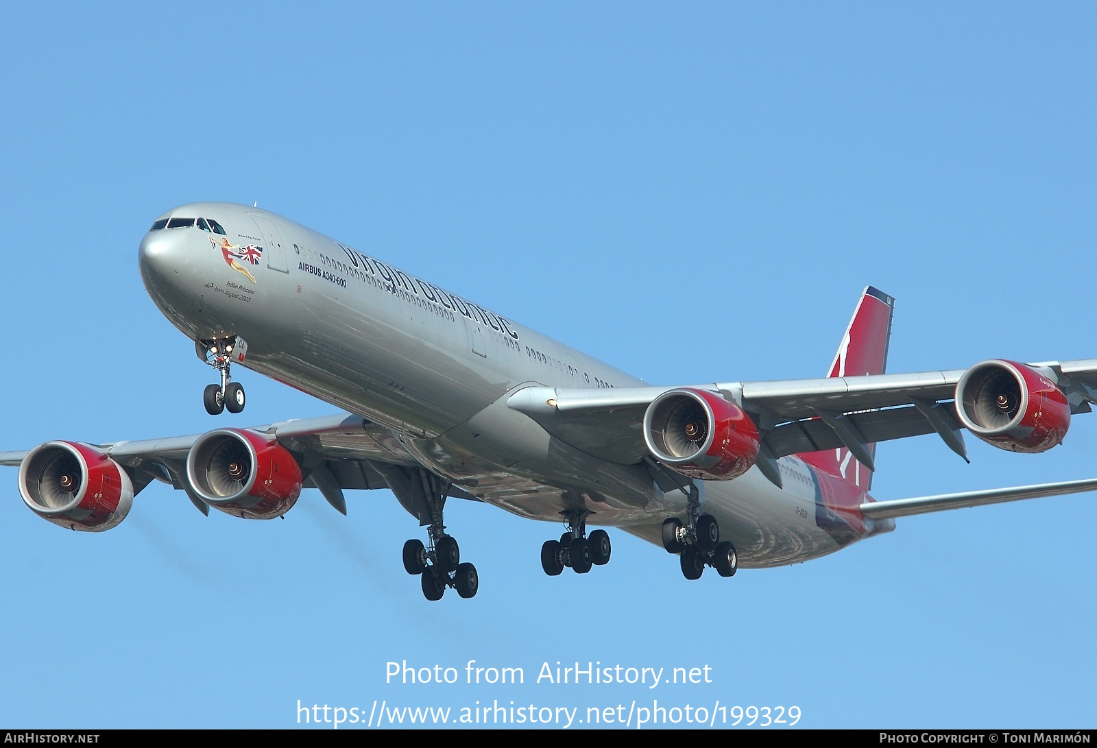 Aircraft Photo of G-VGOA | Airbus A340-642 | Virgin Atlantic Airways | AirHistory.net #199329