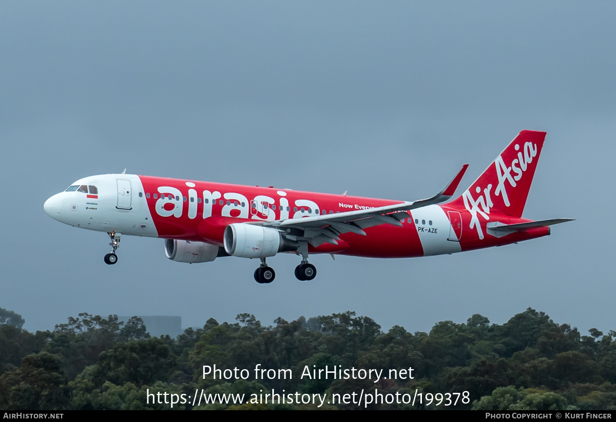 Aircraft Photo of PK-AZE | Airbus A320-216 | AirAsia | AirHistory.net #199378