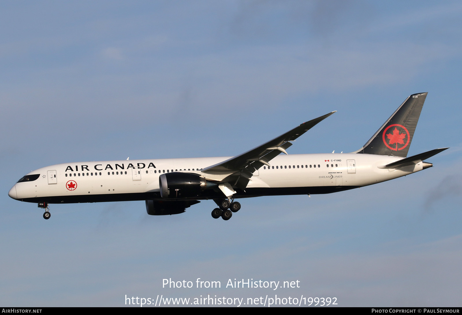 Aircraft Photo of C-FVND | Boeing 787-9 Dreamliner | Air Canada | AirHistory.net #199392