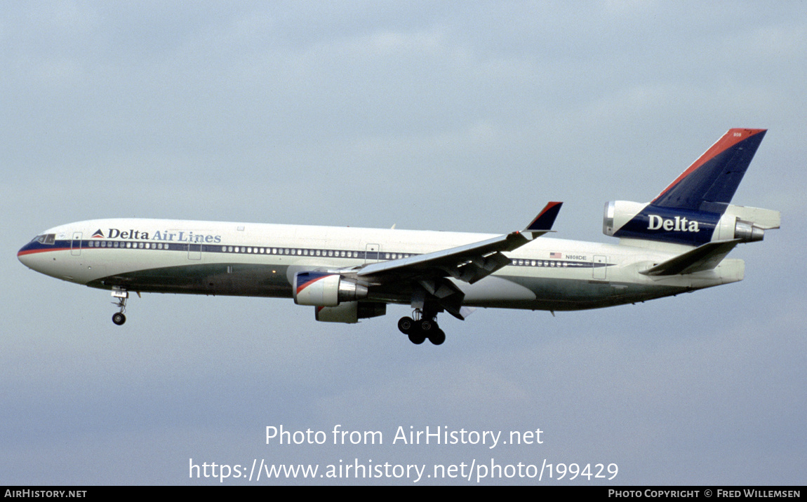 Aircraft Photo of N808DE | McDonnell Douglas MD-11 | Delta Air Lines | AirHistory.net #199429