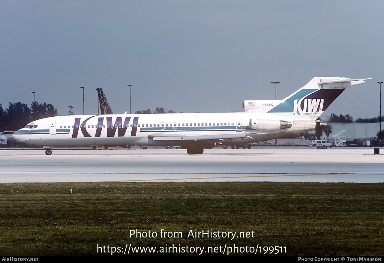 Aircraft Photo of N8880Z | Boeing 727-225/Adv | Kiwi International Airlines | AirHistory.net #199511