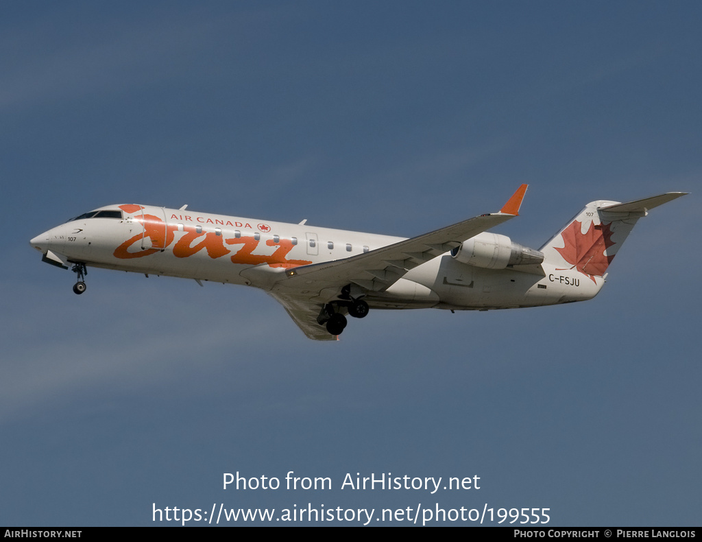 Aircraft Photo of C-FSJU | Canadair CRJ-100ER (CL-600-2B19) | Air Canada Jazz | AirHistory.net #199555