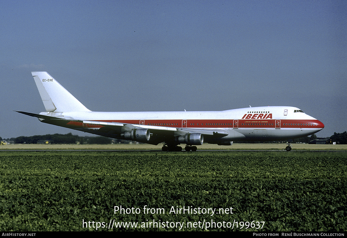 Aircraft Photo of EC-DXE | Boeing 747-133 | Iberia | AirHistory.net #199637