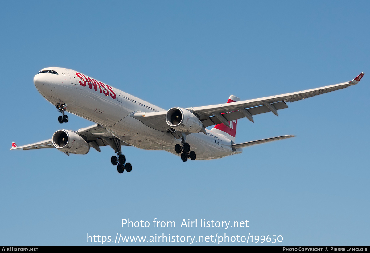 Aircraft Photo of HB-JHD | Airbus A330-343 | Swiss International Air Lines | AirHistory.net #199650