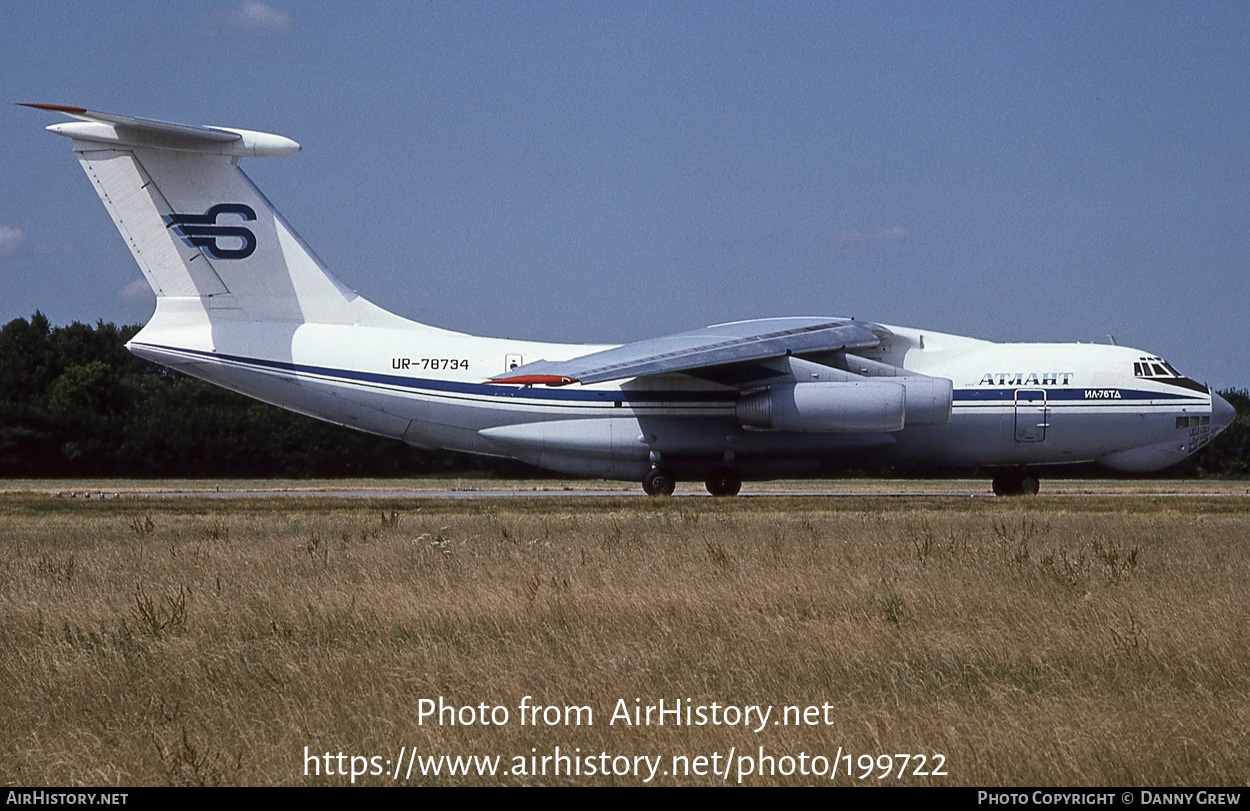 Aircraft Photo of UR-78734 | Ilyushin Il-76TD | Atlant-Soyuz Airlines | AirHistory.net #199722