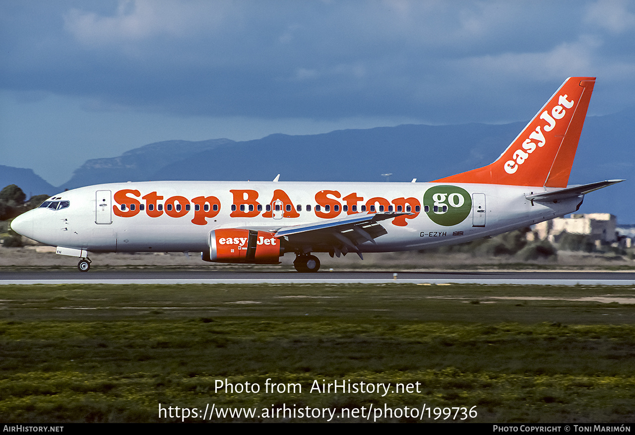 Aircraft Photo of G-EZYH | Boeing 737-33V | EasyJet | AirHistory.net #199736