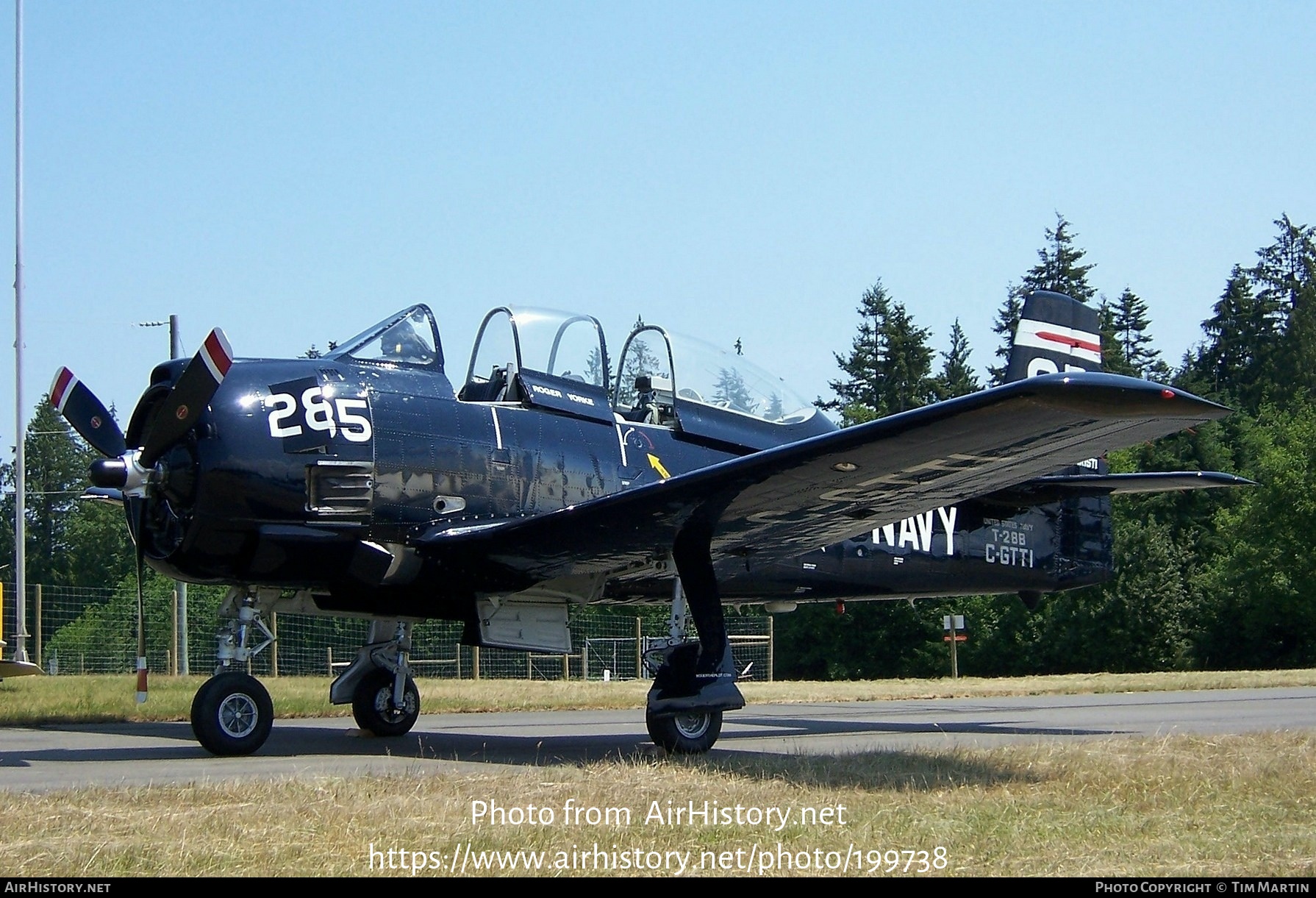 Aircraft Photo of C-GTTI | North American T-28B Trojan | USA - Navy | AirHistory.net #199738