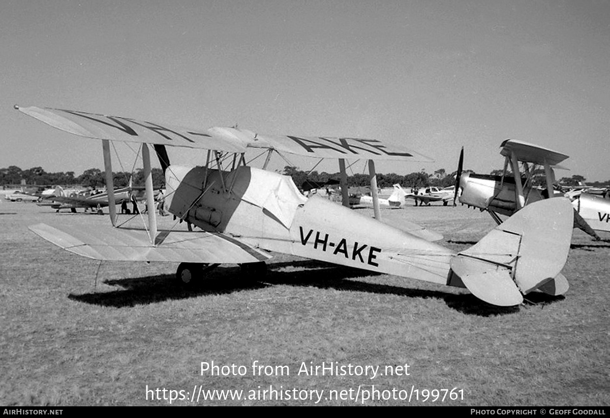 Aircraft Photo of VH-AKE | De Havilland D.H. 82A Tiger Moth | AirHistory.net #199761