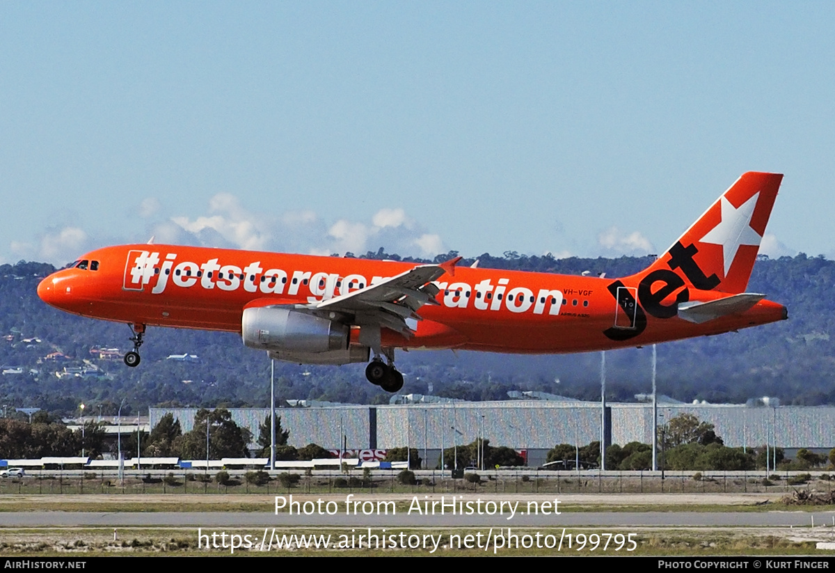 Aircraft Photo of VH-VGF | Airbus A320-232 | Jetstar Airways | AirHistory.net #199795