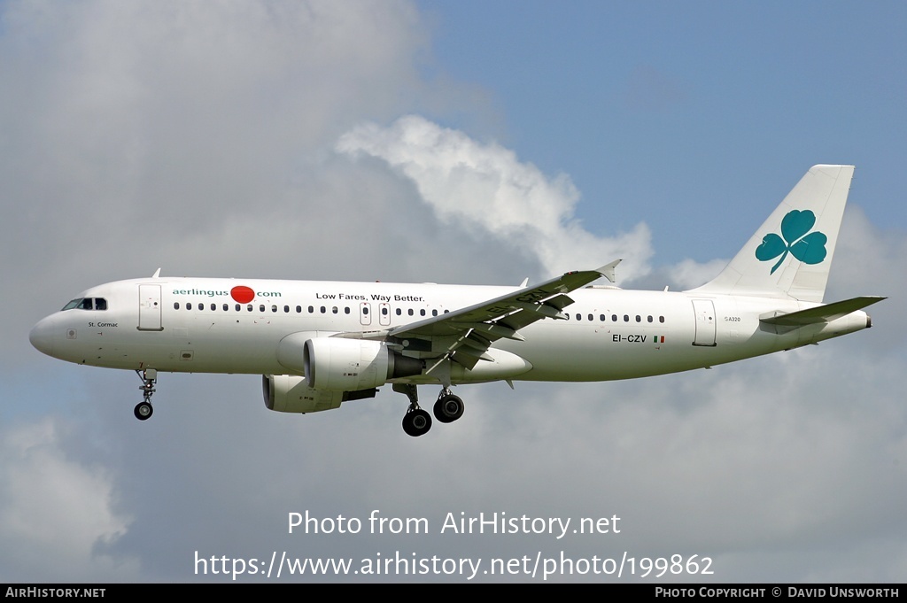 Aircraft Photo of EI-CZV | Airbus A320-214 | Aer Lingus | AirHistory.net #199862