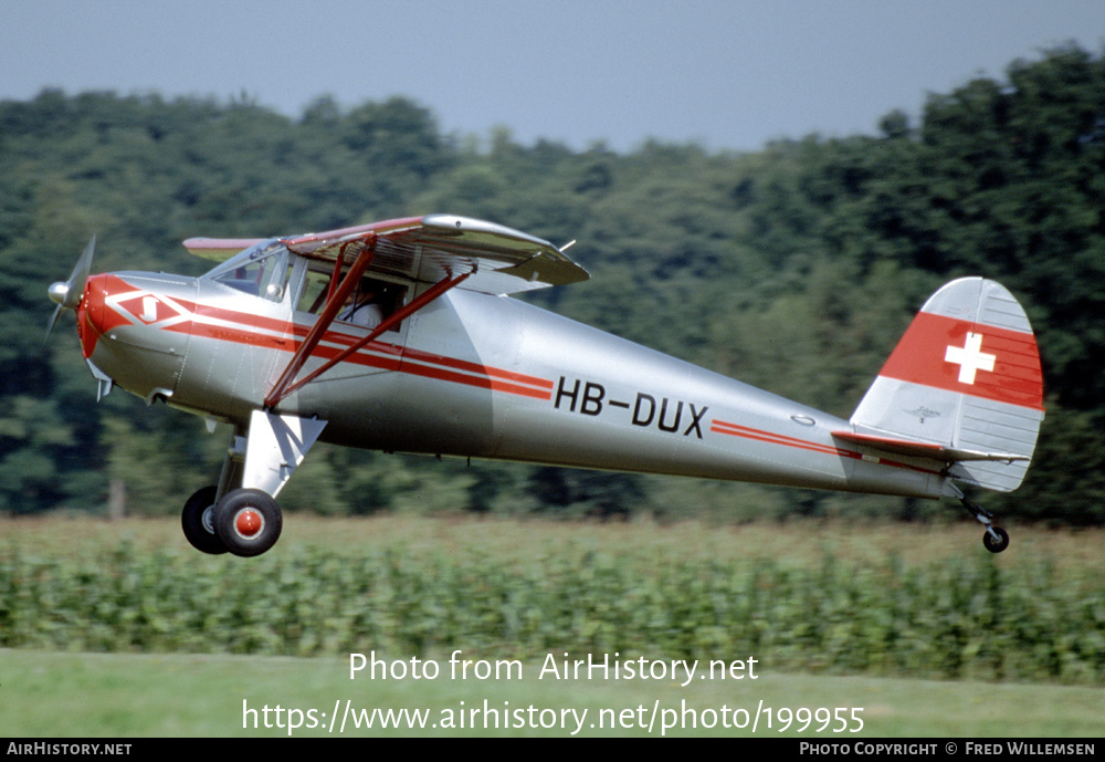 Aircraft Photo of HB-DUX | Luscombe 8A Silvaire | AirHistory.net #199955