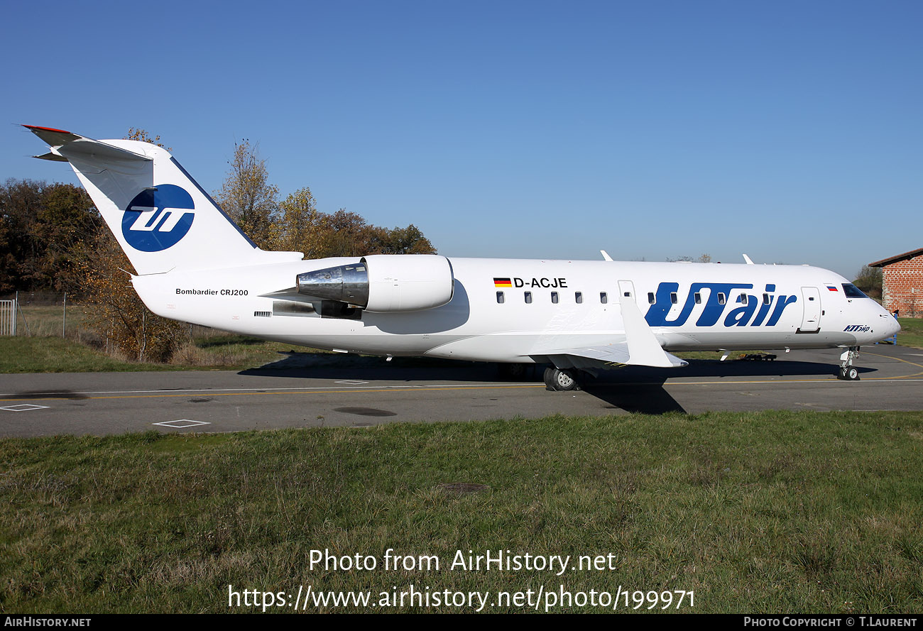 Aircraft Photo of D-ACJE | Bombardier CRJ-200LR (CL-600-2B19) | UTair | AirHistory.net #199971