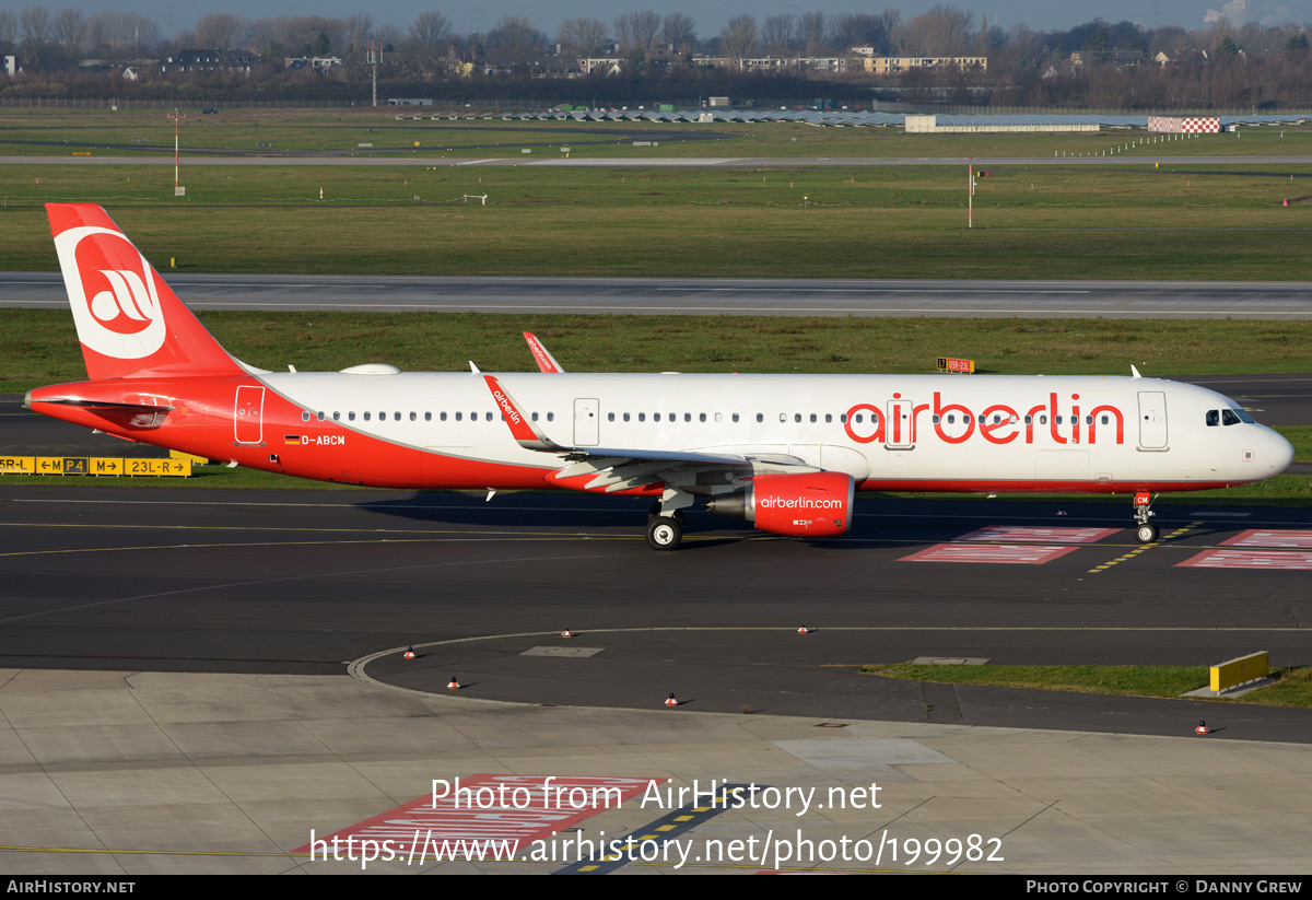 Aircraft Photo of D-ABCM | Airbus A321-211 | Air Berlin | AirHistory.net #199982