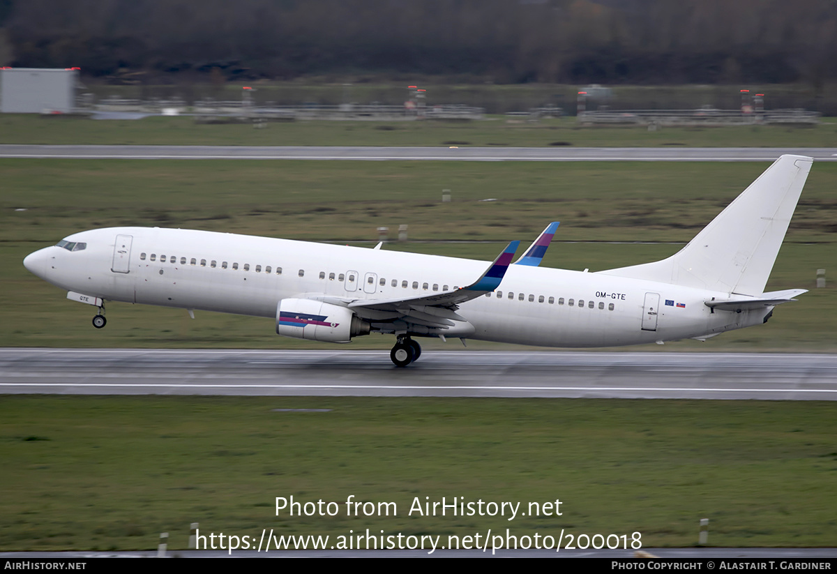 Aircraft Photo of OM-GTE | Boeing 737-8AS | Go2Sky Airline | AirHistory.net #200018