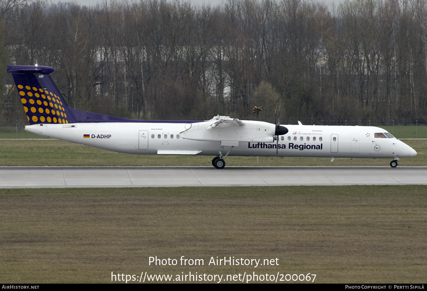 Aircraft Photo of D-ADHP | Bombardier DHC-8-402 Dash 8 | Lufthansa Regional | AirHistory.net #200067