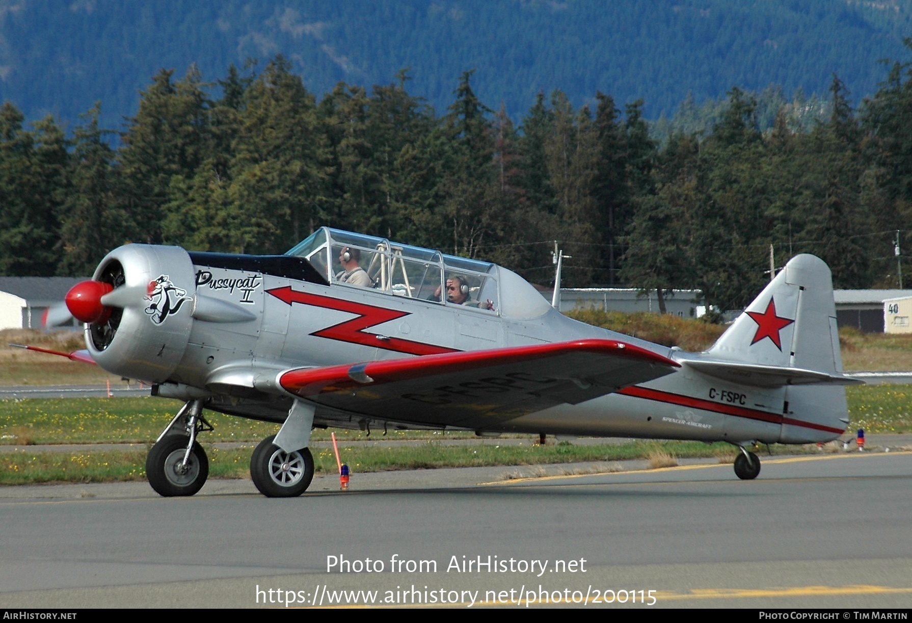 Aircraft Photo of C-FSPC | North American T-6J Harvard Mk IV | Spencer Aircraft | AirHistory.net #200115