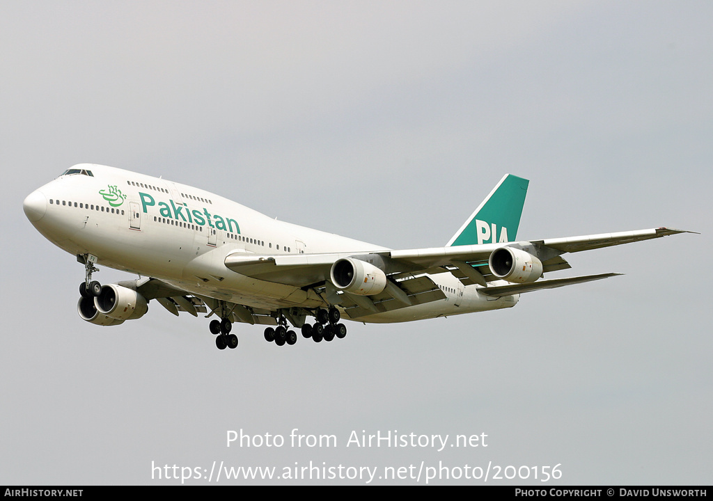 Aircraft Photo of AP-BFV | Boeing 747-367 | Pakistan International Airlines - PIA | AirHistory.net #200156