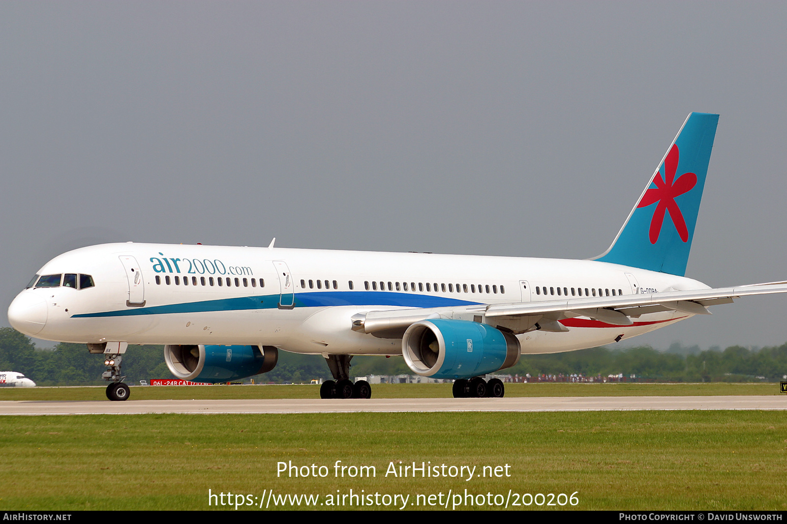 Aircraft Photo of G-OOBA | Boeing 757-28A | Air 2000 | AirHistory.net #200206