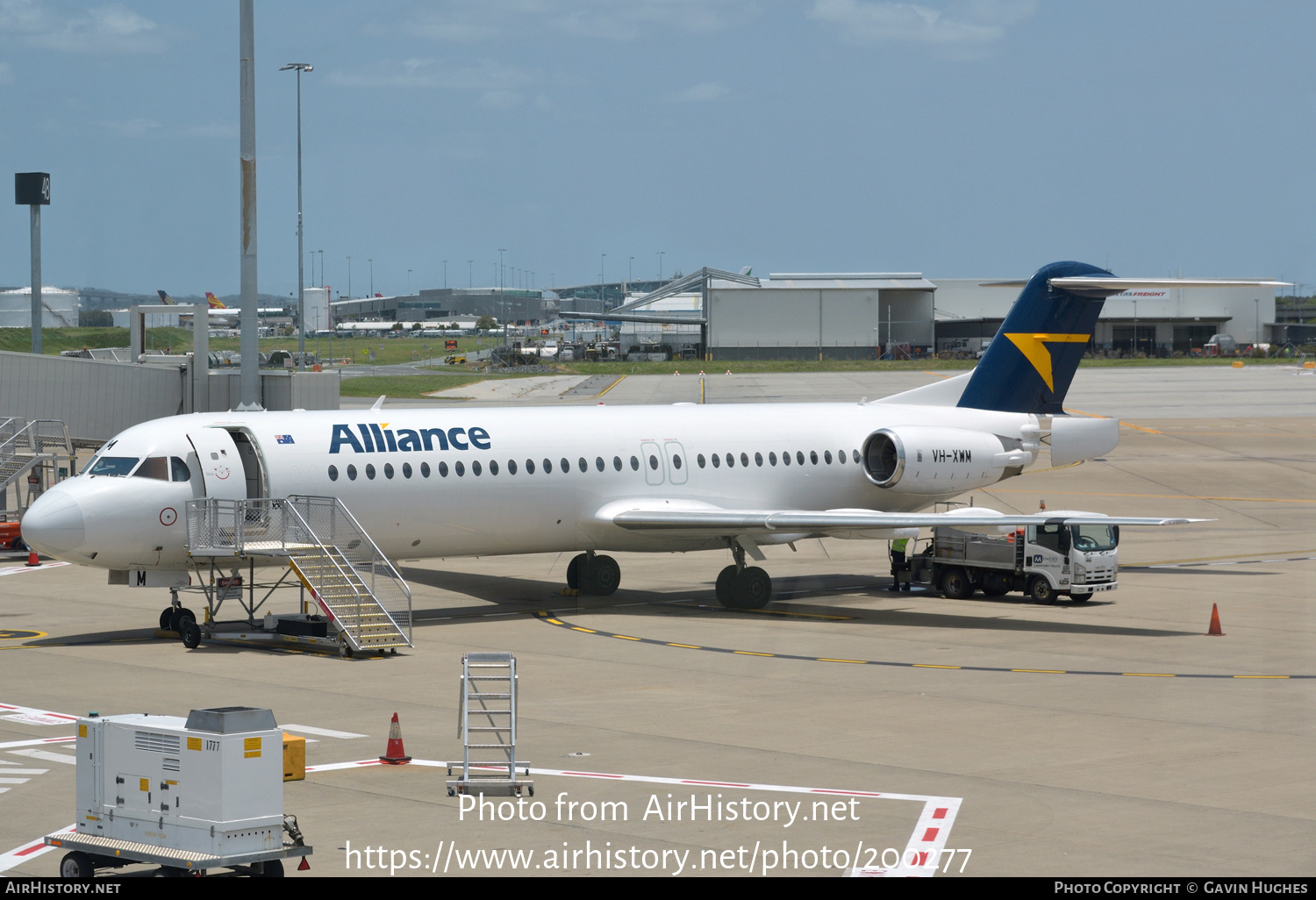 Aircraft Photo of VH-XWM | Fokker 100 (F28-0100) | Alliance Airlines | AirHistory.net #200277