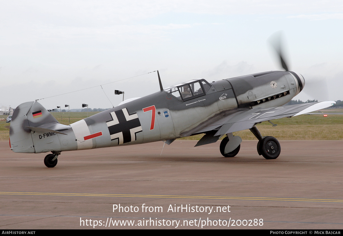 Aircraft Photo of D-FWME / 7 | Hispano HA-1112/Bf-109G-4 | Messerschmitt Stiftung | Germany - Air Force | AirHistory.net #200288