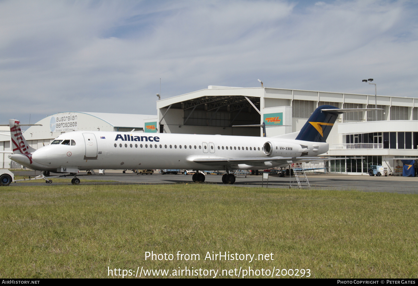 Aircraft Photo of VH-XWM | Fokker 100 (F28-0100) | Alliance Airlines | AirHistory.net #200293