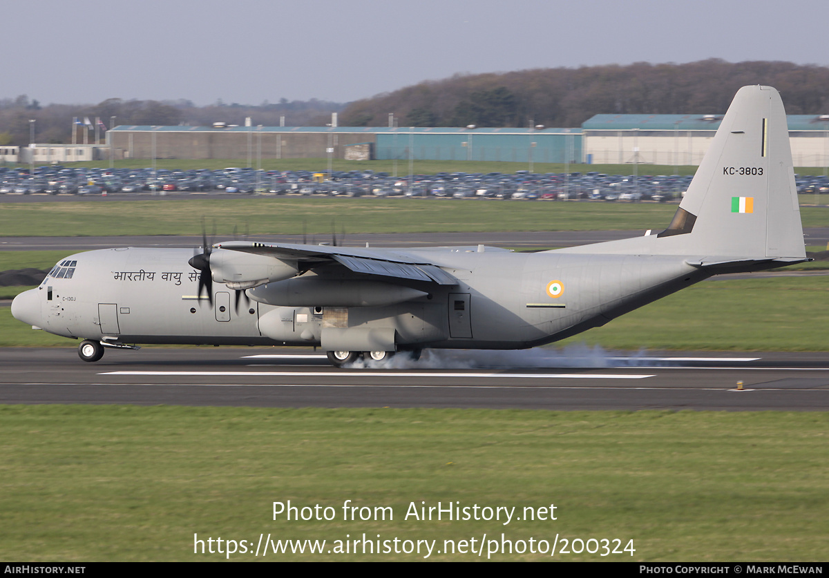 Aircraft Photo of KC-3803 | Lockheed Martin C-130J-30 Hercules | India - Air Force | AirHistory.net #200324