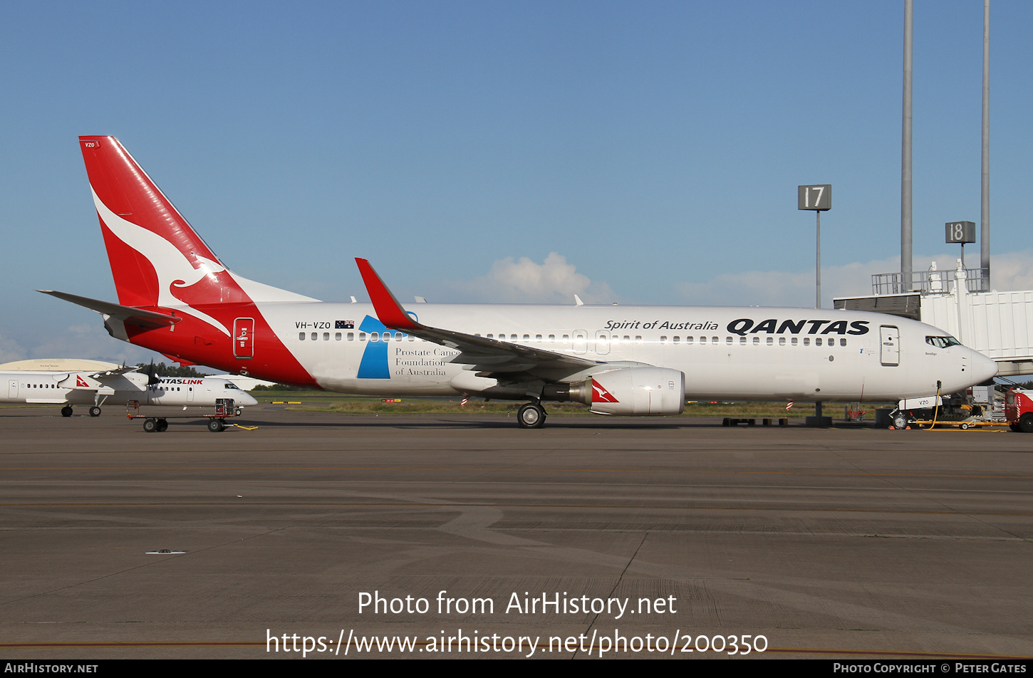 Aircraft Photo of VH-VZO | Boeing 737-838 | Qantas | AirHistory.net #200350