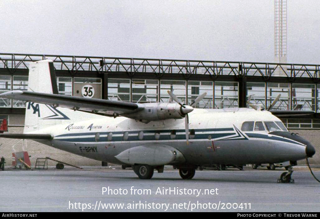 Aircraft Photo of F-BPNY | Nord 262A-36 | Rousseau Aviation | AirHistory.net #200411