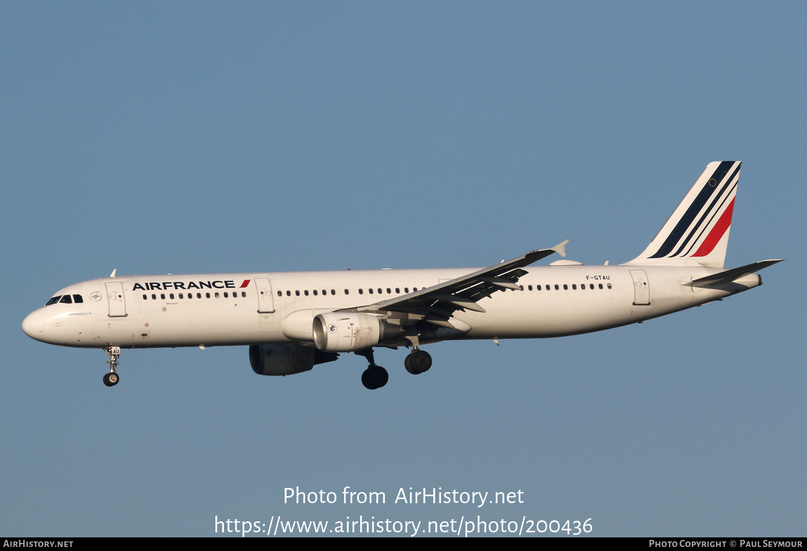 Aircraft Photo of F-GTAU | Airbus A321-212 | Air France | AirHistory.net #200436