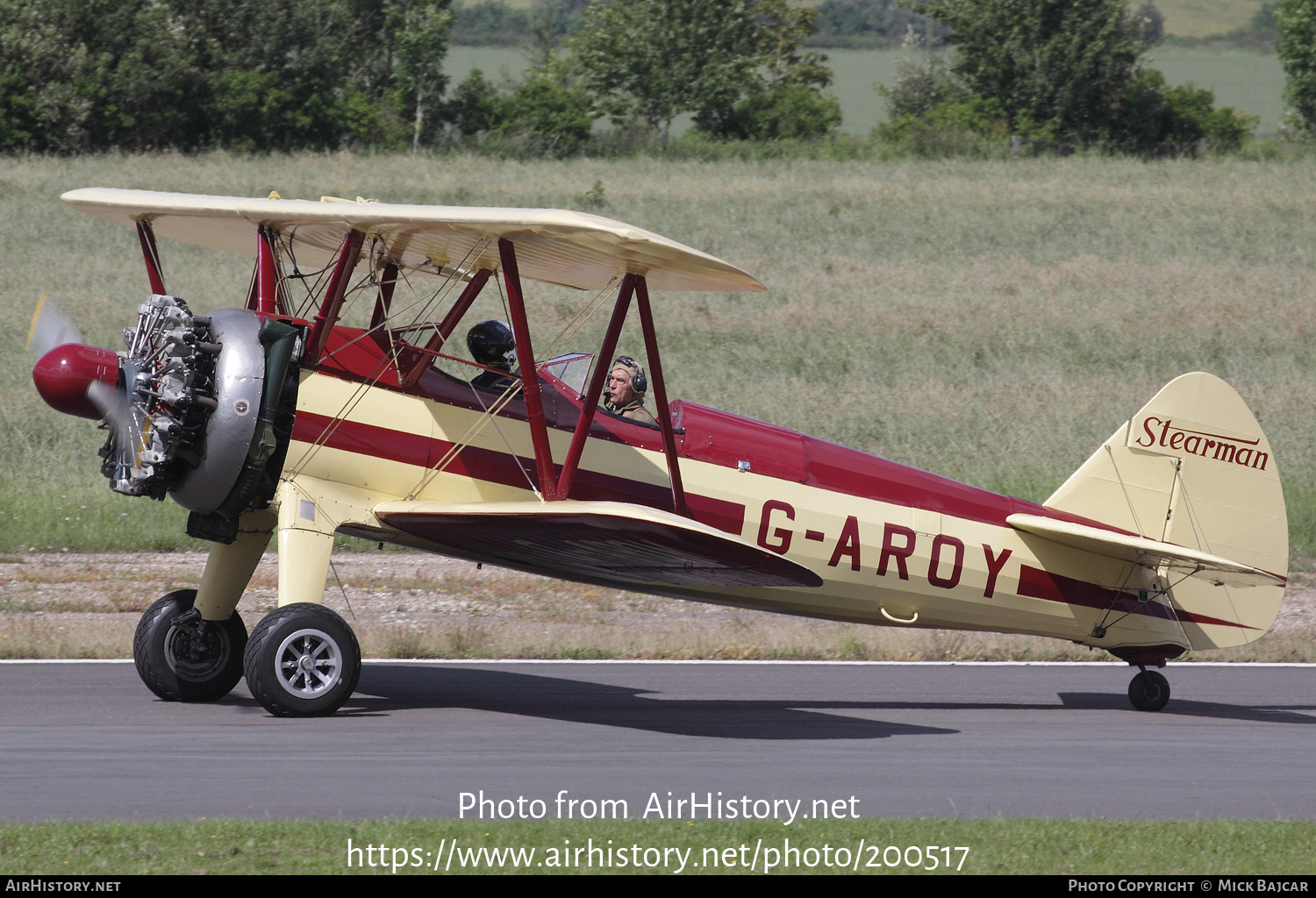 Aircraft Photo of G-AROY | Boeing PT-17/R985 Kaydet (A75N1) | AirHistory.net #200517