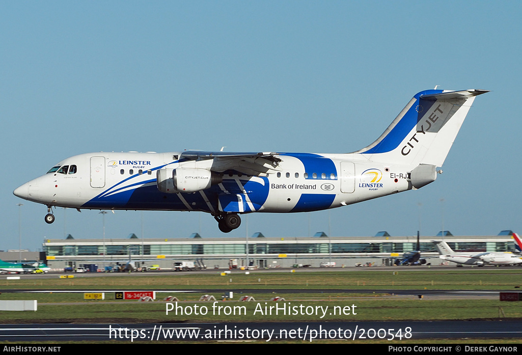 Aircraft Photo of EI-RJX | BAE Systems Avro 146-RJ85A | CityJet | AirHistory.net #200548