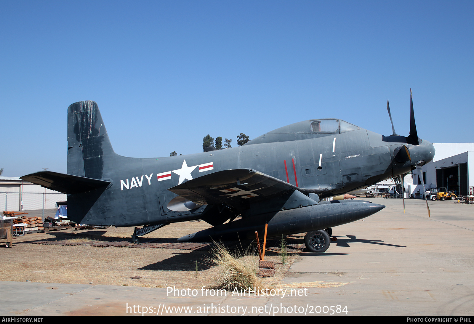 Aircraft Photo of 125485 | Douglas A2D-1 Skyshark | USA - Navy | AirHistory.net #200584