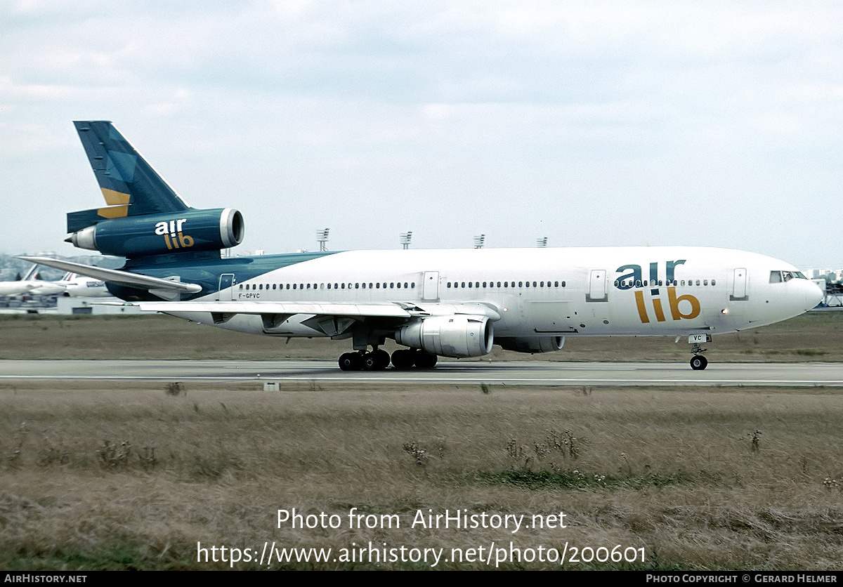 Aircraft Photo of F-GPVC | McDonnell Douglas DC-10-30(ER) | Air Lib | AirHistory.net #200601