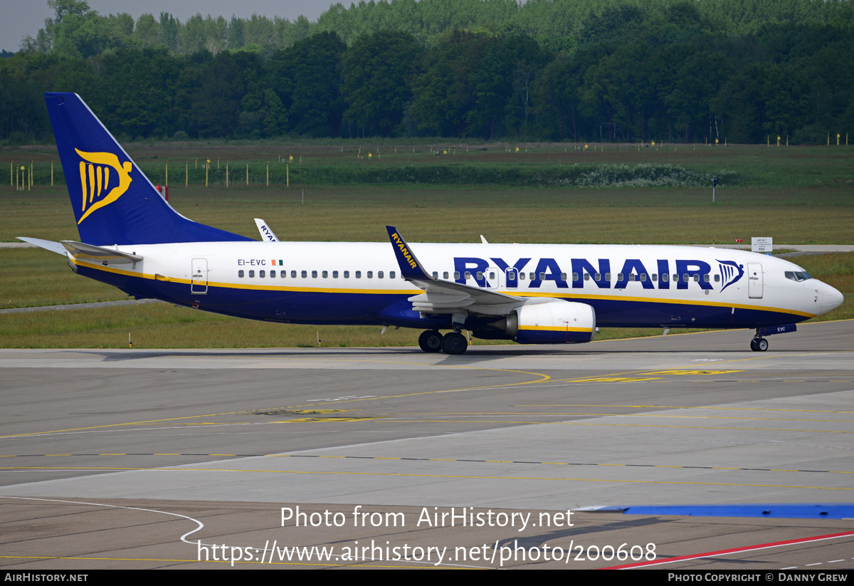 Aircraft Photo of EI-EVC | Boeing 737-8AS | Ryanair | AirHistory.net #200608