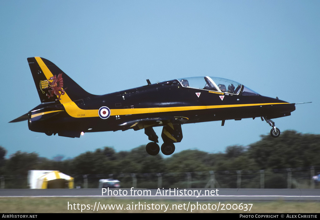 Aircraft Photo of XX244 | British Aerospace Hawk T1 | UK - Air Force | AirHistory.net #200637