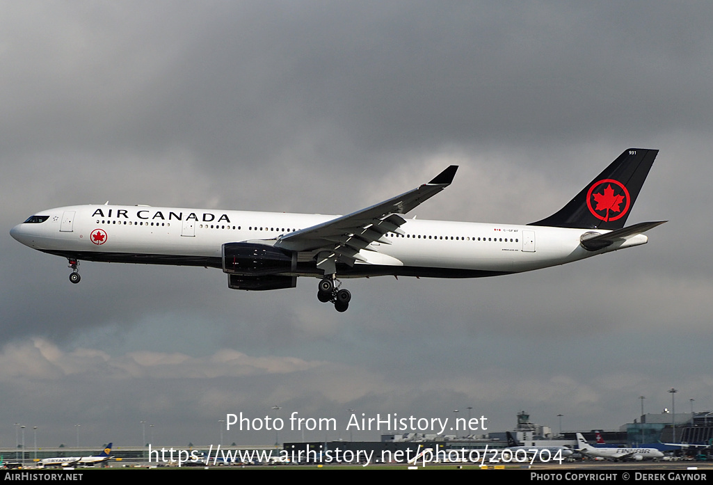 Aircraft Photo of C-GFAF | Airbus A330-343 | Air Canada | AirHistory.net #200704