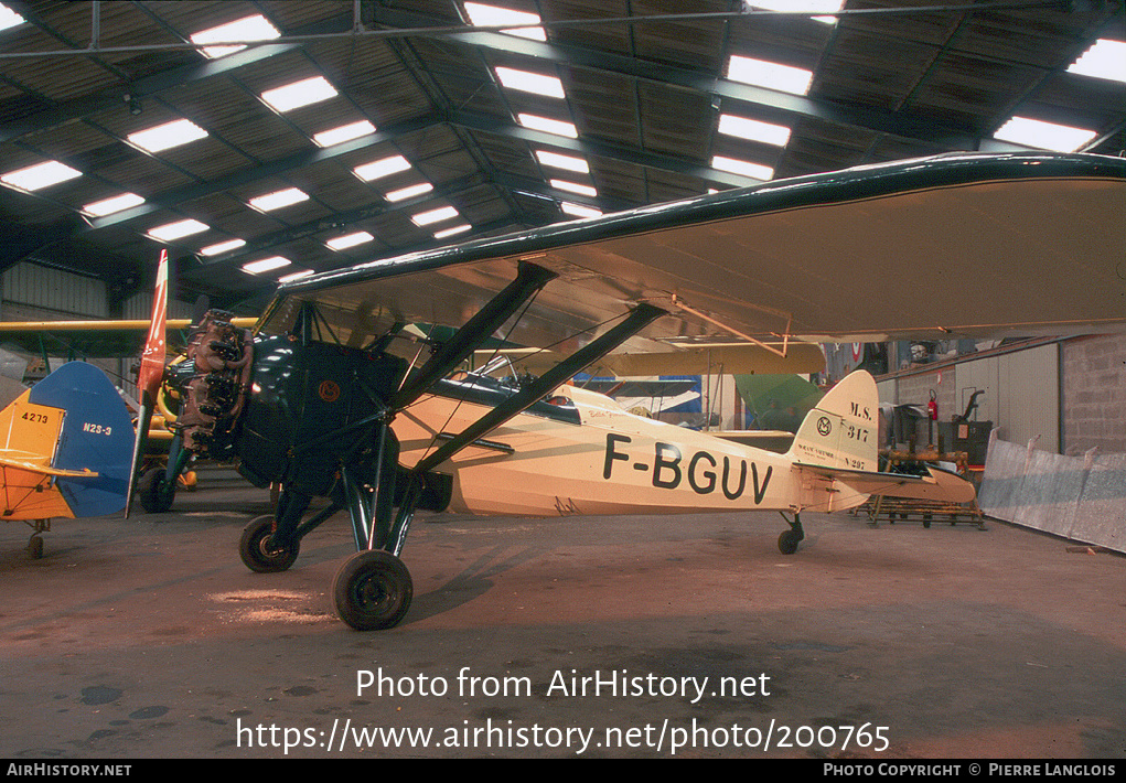 Aircraft Photo of F-BGUV | Morane-Saulnier MS-317 | AirHistory.net #200765